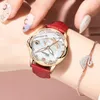 Montres-bracelets Chenxi Top Brand Women's Woches Woards Classic Analog Quartz Bracelet Wristwatch Casual Leather Women Waterproof Watch