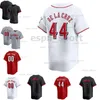 Nuove maglie da baseball personalizzate Reds Elly de la Cruz Joey Votto Barry Larkin Pete Rose Ken Griffey Johnny Bench Home Away Magey Men Women Youth