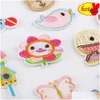 生地と縫製10pcs lot cute for Clothing kids bee flover clover strery butterfly heart small bk wholesale pack embroid dhk16