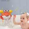 Sand Play Water Fun Bubble Crab Bathtub Toy Automatic Manufacturer Baby Bath Childrens with Music Machine Q240426