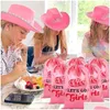 Autre événement des fournitures de fête 12 pack Lets Go Girls Hangover Kit favori des sacs-cadeaux Pink Cowgirl Decoration Bachelorette Bride Hen S Drop Dh8zm