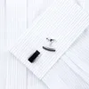 KFLK Jewelry Shirt Mankiet do męskiej marki projektantów czarny mankiet link francuski przycisk Wysokiej jakości luksusowy ślub goście 240412
