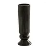 Vaser svart high-end vas ljus lyx retro keramisk dekoration vardagsrum bord bröllop blommor arrangemang ornament