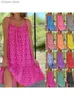 Podstawowe sukienki swobodne S-5xl Letnie sukienki Kwiatowy pasek na plażę dla kobiet 2024 NOWOŚĆ BIG HUMPER OFF ROMPER LUSE SUNDRESS