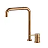 Bathroom Sink Faucets RRW Basin Faucet Full Copper Brushed Gold And Cold Tap Art Wash Waterfall