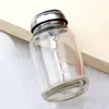 マニキュアアルコールメイクのためのガラスの空の空のポンプディスペンサークリア補充可能なボトル液体クレンザーストレージ240416