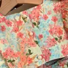 Abiti da ragazza umorismo orso ragazza vestito di fiori frammentati coreano nuovo estate dolce capello principessa vestito di tendenza vestidos casual outfit 2-6yl2404