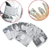 50/100pcs مزيل طلاء الأظافر من الألومنيوم مع الأسيتون UV Cleaner Cleaner Wrap Paper Salon Manicure Tool Tool Nail Art