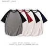 T-shirts masculins 2024 Y2K Retro Retro Short à manches courtes pour hommes coréens patch de mode travail Zipper trois voies