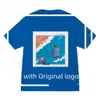 Projektant Kith X Ksubi Letter TEE Umyj bawełniany plon streetwear Wysokość T-shirt t-koszulka grafika dla mężczyzn vintage męskie odzież Oważna 850