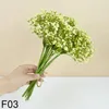 Decorative Flowers 12pcs 32cm Artificial Gypsophila Baby Breath Flower Wedding Bride DIY Floral Bouquets Home Vase Decoration