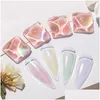 Nail Glitter 6 Grids Art Ins Luminal Pearl Shell Powder Aurora Mirror Frothing Sugar Laser Irregar Symphony Drop Livrot otlKC