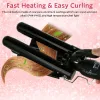 Irons 3 lufy Curling Różdżka elektryczna profesjonalna ceramiczna rolek do włosów LCD Curling Iron Waver Stylowe narzędzia stylistyczne