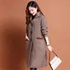 Damen Strick Herbst Winter Mode koreanische Kapuze abnehmbares Design Strickmantel Strickwege Lady Long Jacket Coats Frauen Kapuze -Strickjacke Pullover