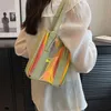 Portable multi-purpose tote bag transparent bag go out 2024 new cross shoulder bag stylish jell-o bag