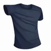 Garnitury męskie A3224 Kreatywne hydrofobowe anty-zrodowe wodoodporne stałe kolor męskie T Shirt miękki krótki rękaw Szybki suchy top zużycie oddychające