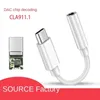 Type-C To 3.5mm AUX Headphone Adapter for Huawei Mate 20 P30 Pro Xiaomi Mi 8 9 SE Type C To 3.5 Jack Earphone Audio Cable