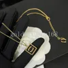 New Styles Letter Pendant Designer Necklace Brand Jewelry Luxury Necklaces Vogue Womens Crystal Pearl Trendy Personality Clavicle Chain Wedding Gift