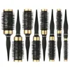 Hair Styling Brush Nylon Comb Cylinder Curly Rolling Thermal Aluminum Tube Round Barrel Salon Tool