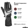 Skihandschoenen Verwarmde thermische winter Moto Touch SN Batterij MTB Rij Winddichte motorfiets Sneeuwscooter Druppel Aflevering Sport buitenshuis Sneeuw P OTUYP