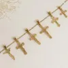 Hänge halsband Modagirl Titanium Jesus på korset för kvinnor och män Christian Religious Charms Halsbandsmycken Tillbehör
