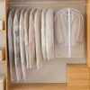 Clothes Dust Bag Transparent Washable Hanging Bag Coat Suit Dust Cover Clothes Finishing Protective Case