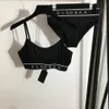 Brevmärke Sling Vest Triangle BRODS BOTTOM Kvinnor Underkläder Set Fashion Crop Tank Designer Sexiga Bras Set