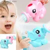 Sand Play Water Fun Fun Cartoon Elephant Shower Cup Cupt Baby Shower Cup Cup Q240426