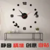 Clocks New Luminous Wall Clock Large Watch Horloge 3D DIY Acrylic Mirror Stickers Quartz Duvar Saat Klock Modern Mute Alarm Clock