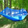 Vestidos portátil Camping ao ar livre Hammock 12 Pessoas Vá balançar com mosquito rede pendurada na cama Ultralight turist Sleeping Sleeping Sleeping Hammock