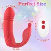 Giyilebilir Uygulama Kontrolü İtme Dildo Vibratör Seks Oyuncakları Kadınlar İçin Çift Zevk G Spot Klitoris Stimülatör Titreşim