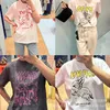 女性用Tシャツファッション半袖夏動物シリーズルーズ漫画プルオーバーTシャツJ240426