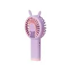 Electric Fans 2024 New Cartoon Cute Pet Handheld USB Mini Fan With Stand Tabletop Outdoor Pocket Fan