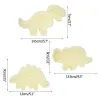 Stampi 3pcs/set Dinosaur Cutter cookie 3d dessert torta fondente che goffra il dessert stampo cottura di plastica di plastica di compleanno per torta di compleanno accessori per torta fai -da -te