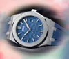 الساعات ذات الحجم الكبير للرجال الشهير RELOJ QUARTZ CORTE CLOCK FASHION CLASSION Stafless Rubber Strap Strap Waterproof Glass Watch Watch Montre de Luxe Gifts