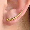 Dangle Avize Basit Klipli Piercing Minimalist kulak manşet hilal ay küpeler Celeseial kulak ceketi Küpe Kadınlar için Crlers Takı