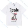 Rhude Shorts Big Sixes Rhude T -Shirt Designer Herren T -Shirt Rhude Mesh Sho Mody Männer Frauen lässig reflektierend Skateboard Hip Hop Beach Rhude Pocket High 948