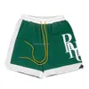 Rhude Shorts Summer Fashion Beach Men Hoge kwaliteit Street Wear Red Blue Black Purple Pants Heren Korte US Siize: S-XL