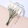 Dekorativa blommor mini skum calla lily diy hemfest krans bröllop mariage bukett dekoration bord rum godis box blommor vägg