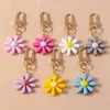 Keychains lanyards Mode kleurrijke bloem charmes sleutelhanger voor vrouwen