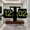 Table Clocks Desktop Desk Clock Flip Digital Office Silent Luxury Bedroom Interior Tabletop Ornaments Home And Decoration