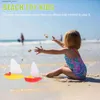 Sand Play Water Fun 1 Set van 3 mini Plastic Sailboat Boys Toys Childrens Bathing Boys Toys Bathtub Boys Toys Childrens Todd Childrens Toys (Color Matching Q240426