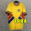 Drużyna narodowa Retro 1994 Rumunia piłka nożna dom na wyjeździe czerwony żółty 94 koszula futbolowa vintage #10 Hagi #6 Popescu #9 Raducioiu