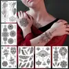 Tattoo Transfer Size 210x150mm Waterproof Haina Tattoo Sticker Mandala Sexig Feather Temporary Tattoo Sticker 240427