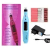 Electric Nail Drill Machine Art Salon Manicure File Polish Tool+6 Bits Pedicure 20000RPM Herramienta De Pulido De Lima De Manicura Taladro Electrico Para Unas