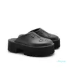 15A Дизайнерские сандалий Slippers Slide Slider Slider Slider Sandal женский спальня перфорированные полые желе о цветах с высокой резиновой подошвой черной красный белый оранжевый штифт