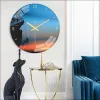 Klockor Skicka bilder Anpassade konstklocka Art Wall Clock Hemmode Dekoration Silent Quartz Clock Family Christmas Gift 12 "14"