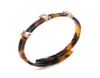 Puravida Charm Bracelets for Women Vintage Fashion Leopard Print Acrylised Personalized Aretate Desin Cuff Party1420463
