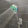 Cabeças de chuveiro do banheiro novos 5 modos grandes 3/7 cores mudam o sensor de temperatura LED Chuveiro Filtro de mangueira de filtro de alta pressão Acessórios de banheiro do chuveiro