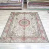 Tapetes 8'x10 'Made Made Made Persa Rague de seda de seda de luxo Home Deco Large Tabriz tapete (SL134B)